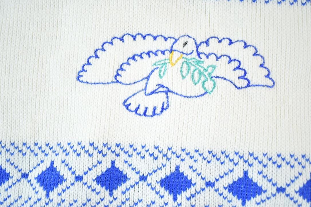 Vintage 1990s Dove Knit Crewneck Sweatshirt Mens L from propervintagecanada