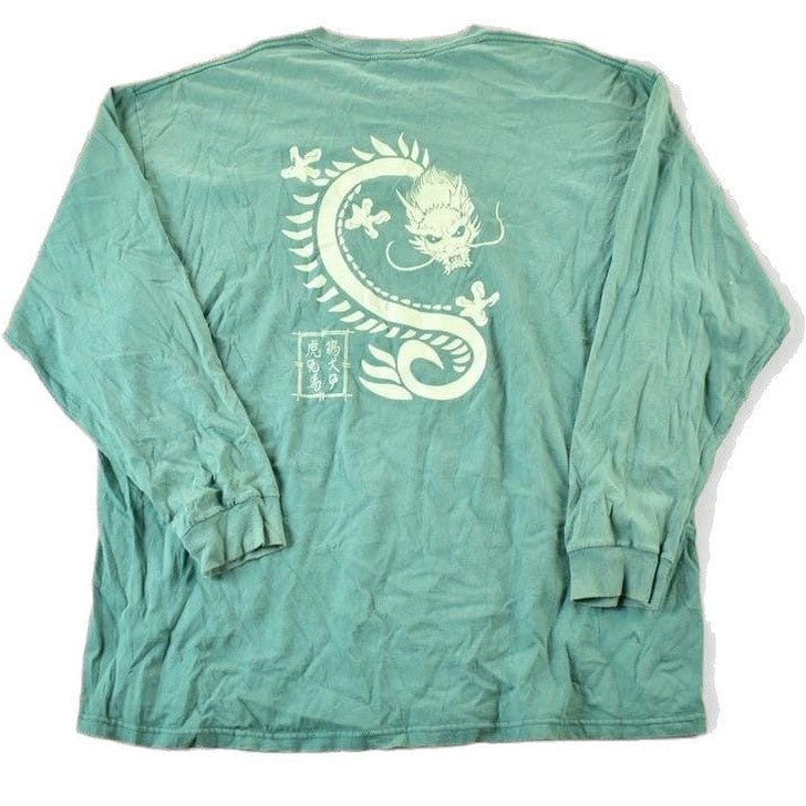 Vintage 1990s Dragon Long Sleeve T Shirt Mens L Men's XL