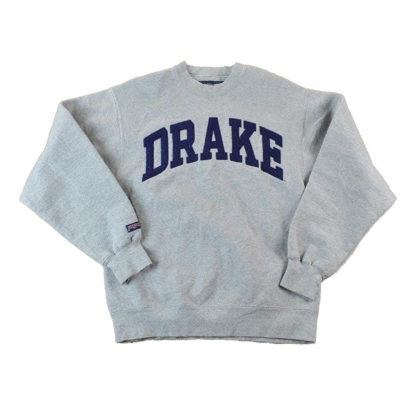 Vintage 1990s Drake University Collegiate Jansport Heavyweight Super Clean Crew Neck Men's Small from propervintagecanada