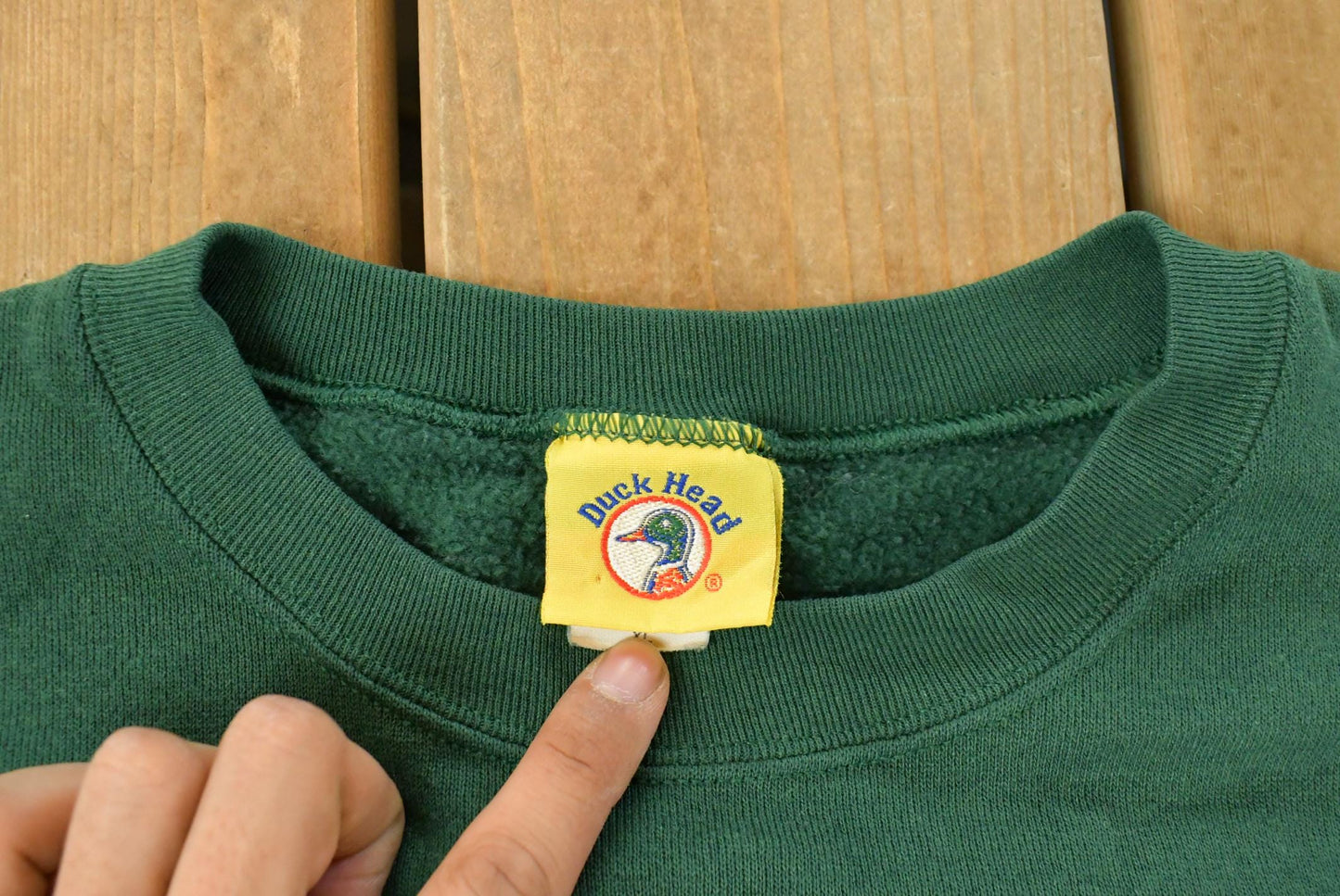 Vintage 1990s Duck Head Crewneck Sweatshirt Men's Medium / Souvenir / Vintage Sweatshirt / Outdoorsman / Wilderness Sweatshirt from propervintagecanada