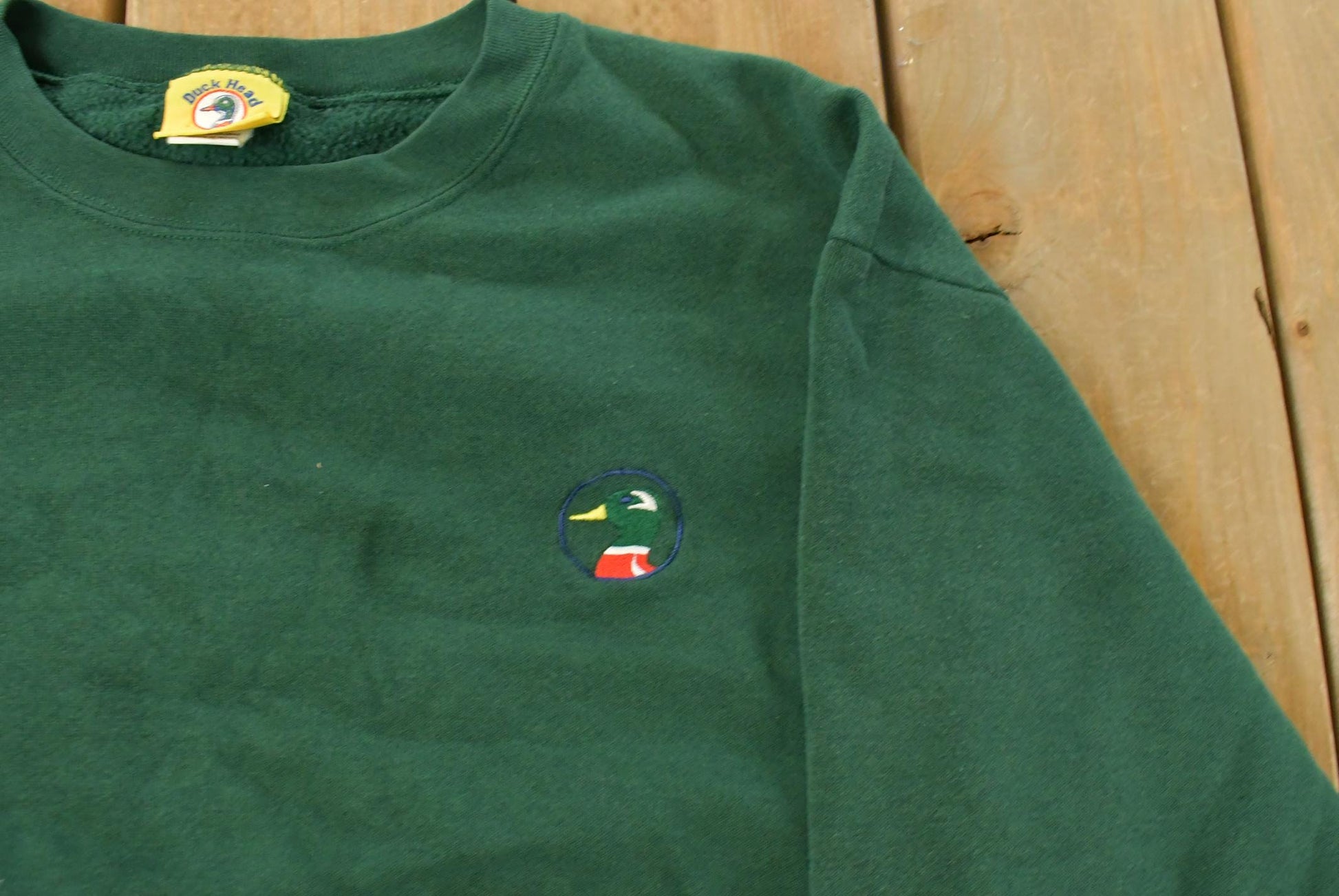 Vintage 1990s Duck Head Crewneck Sweatshirt Men's Medium / Souvenir / Vintage Sweatshirt / Outdoorsman / Wilderness Sweatshirt from propervintagecanada