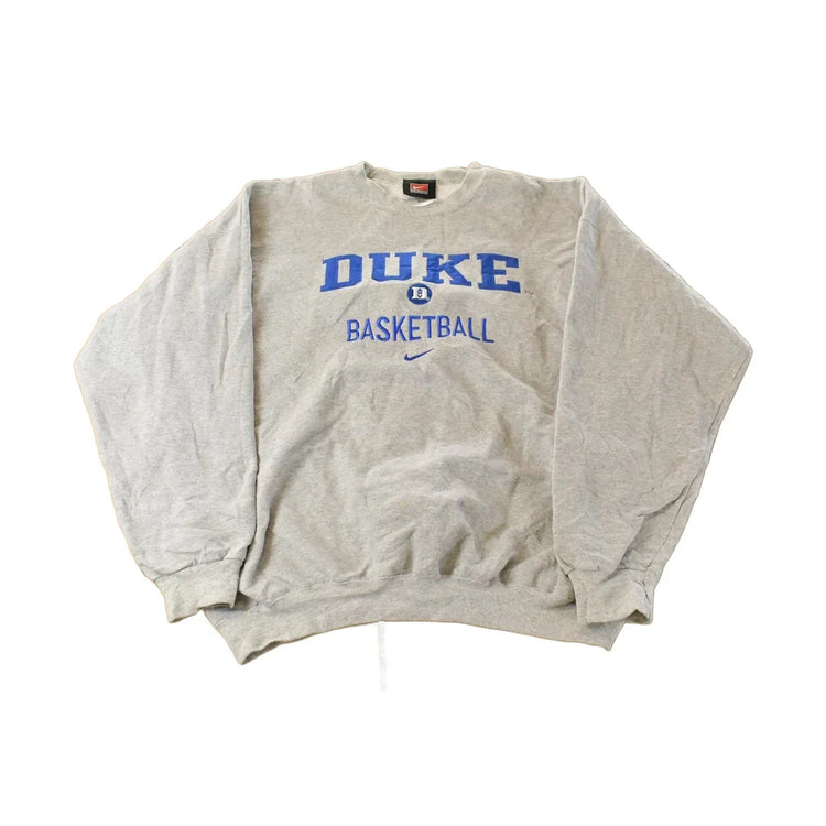 Vintage 1990s Duke University Basketball Blue Devils Nike Crewneck Sweatshirt Men's Large from propervintagecanada