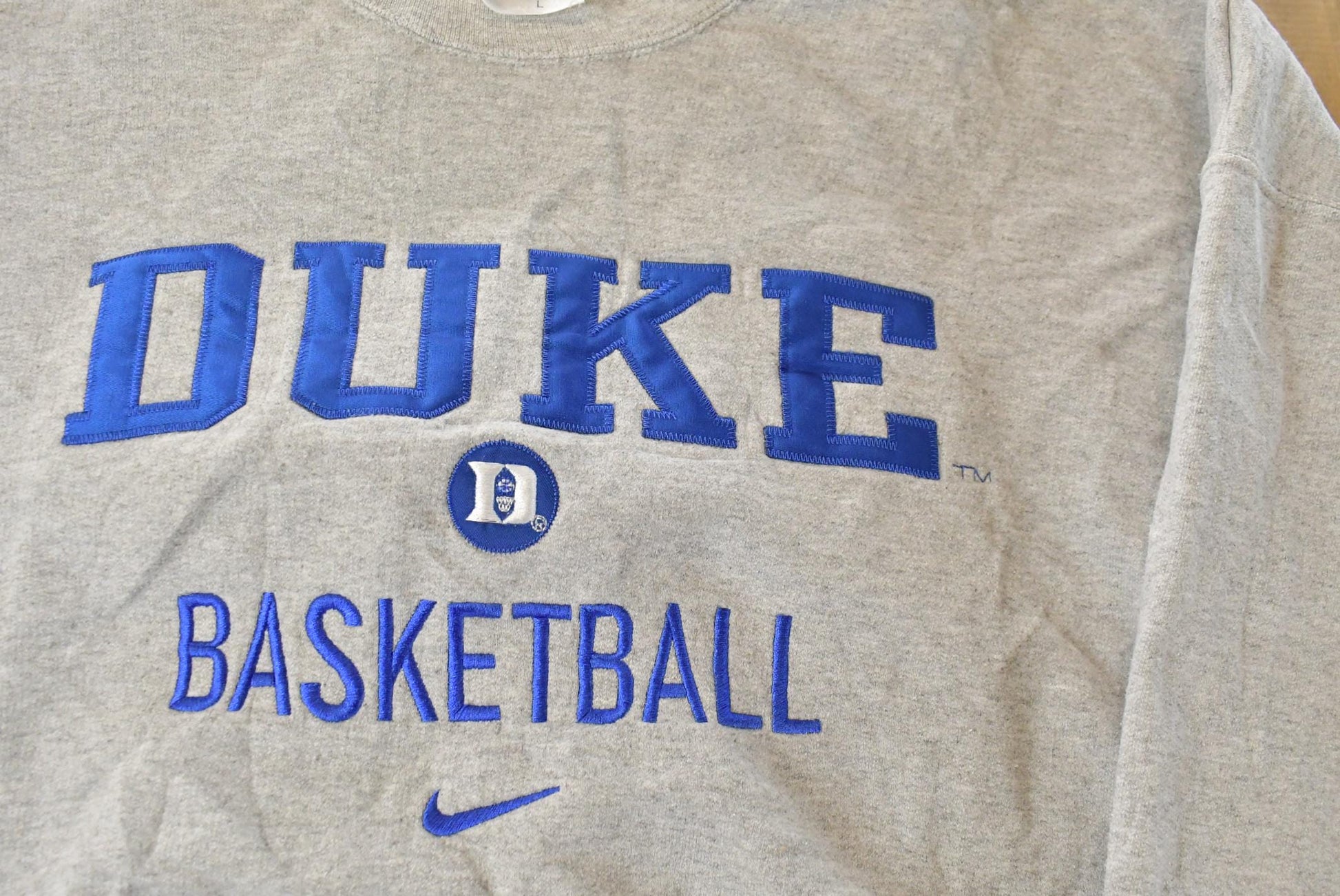Vintage 1990s Duke University Basketball Blue Devils Nike Crewneck Sweatshirt Men's Large from propervintagecanada