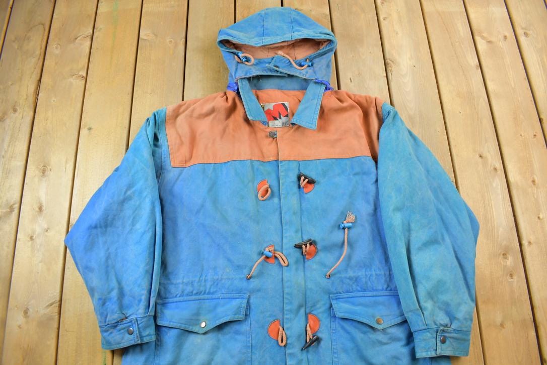Vintage 1990s Duke University Blue Devils Collegiate Duffle Coat Men's Large from propervintagecanada