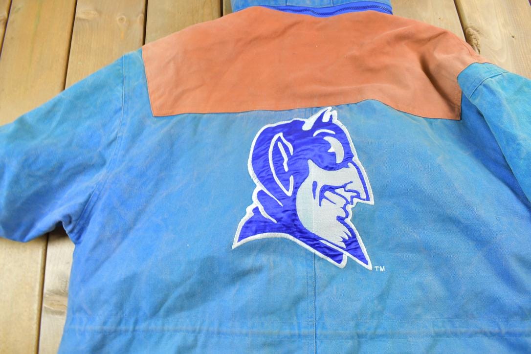 Vintage 1990s Duke University Blue Devils Collegiate Duffle Coat Men's Large from propervintagecanada