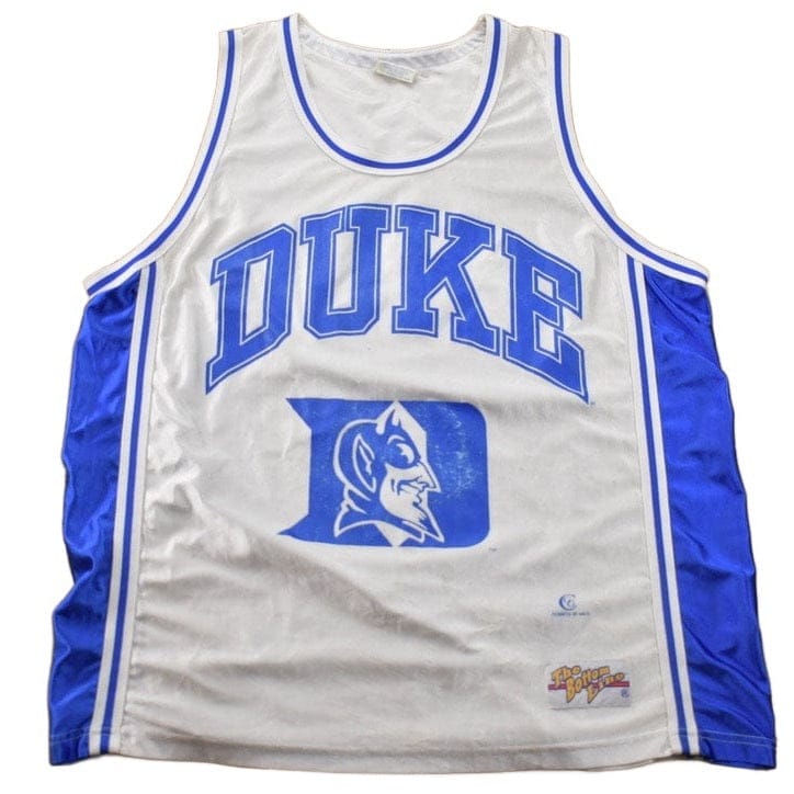 Vintage 1990s Duke University Collegiate Basketball Jersey T-Shirt Men's 2XL from propervintagecanada