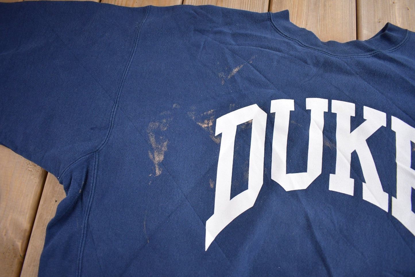 Vintage 1990s Duke University Collegiate Crewneck / Made In USA / NCAA Sweatshirt / Sportswear / Americana / Distressed from propervintagecanada