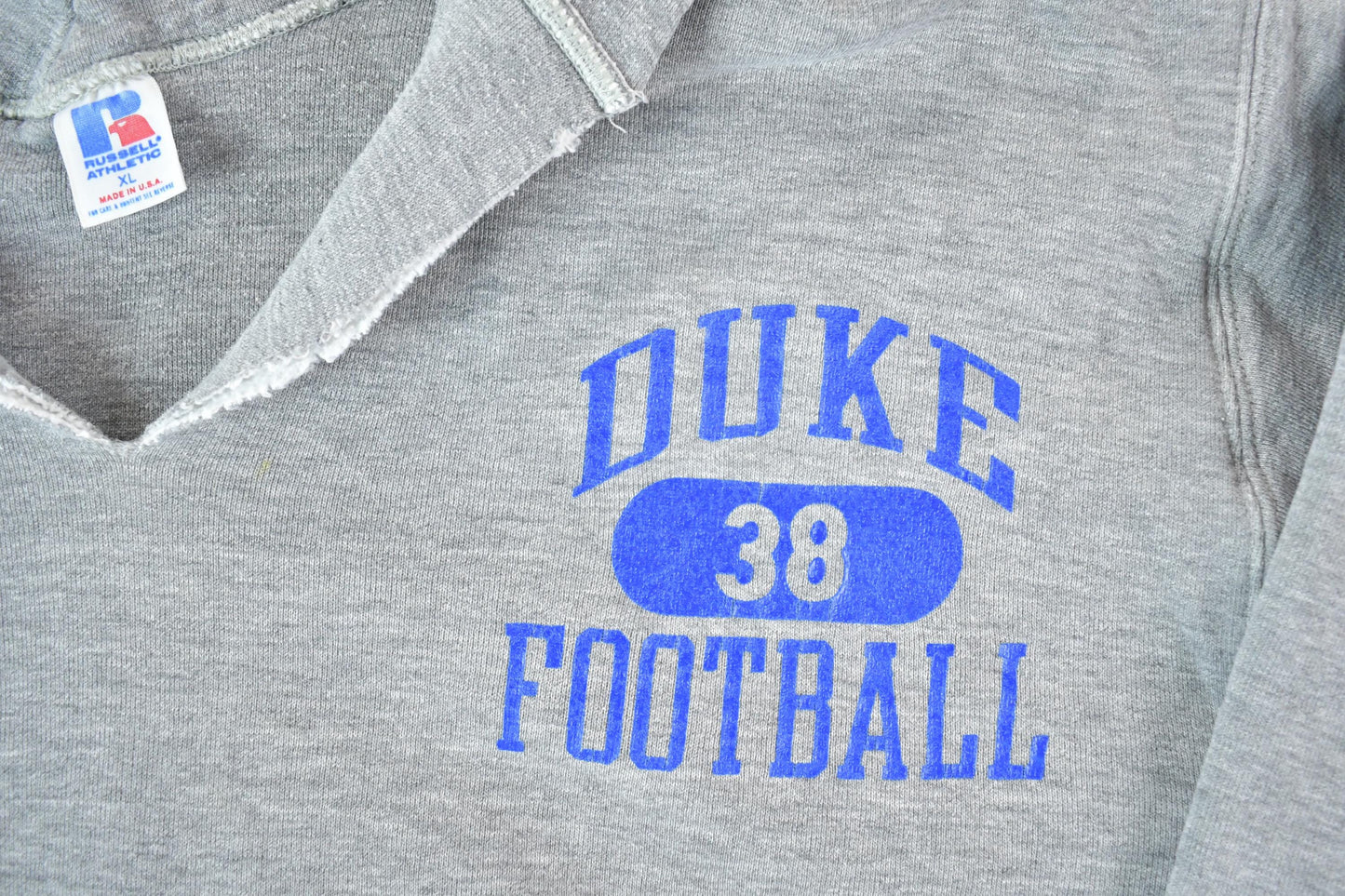 Vintage 1990s Duke University Football Hoodie Men's XL from propervintagecanada