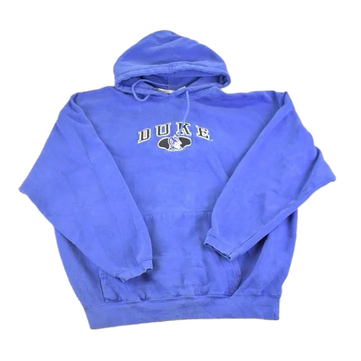 Vintage 1990s Duke University Hoodie Sweatshirt Men's L from propervintagecanada