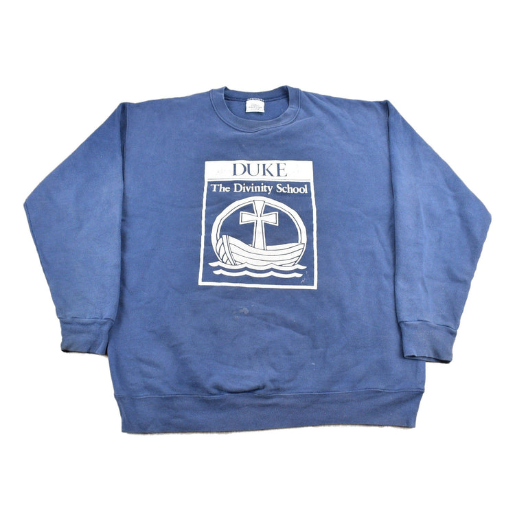Vintage 1990s Duke University The Divinity School Collegiate Crewneck Men's XL from propervintagecanada