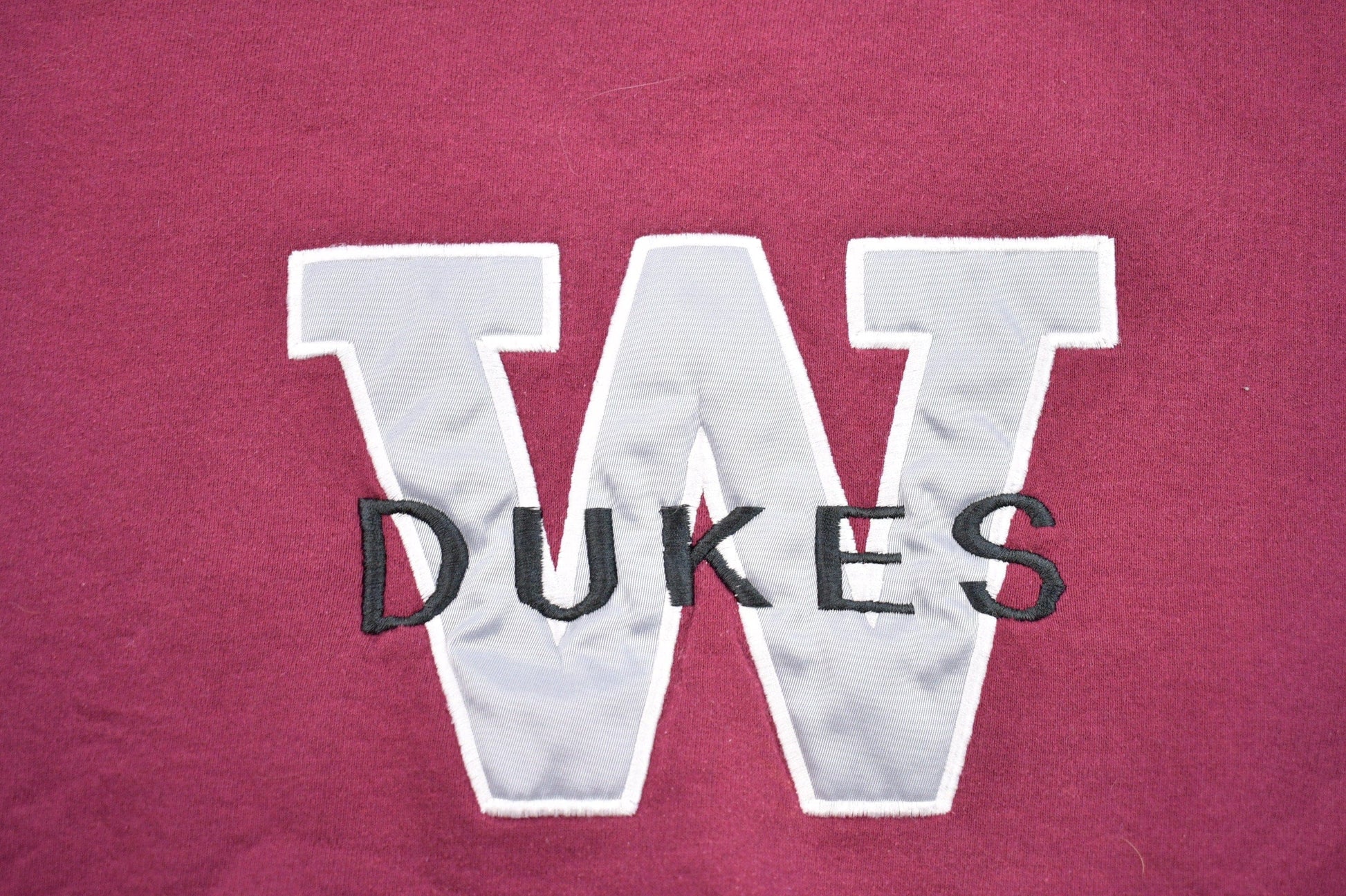 Vintage 1990s Dukes Collegiate Embroidered Crewneck Sweatshirt / 90s Crewneck / Souvenir / Athleisure / Streetwear / Super Sweats from propervintagecanada