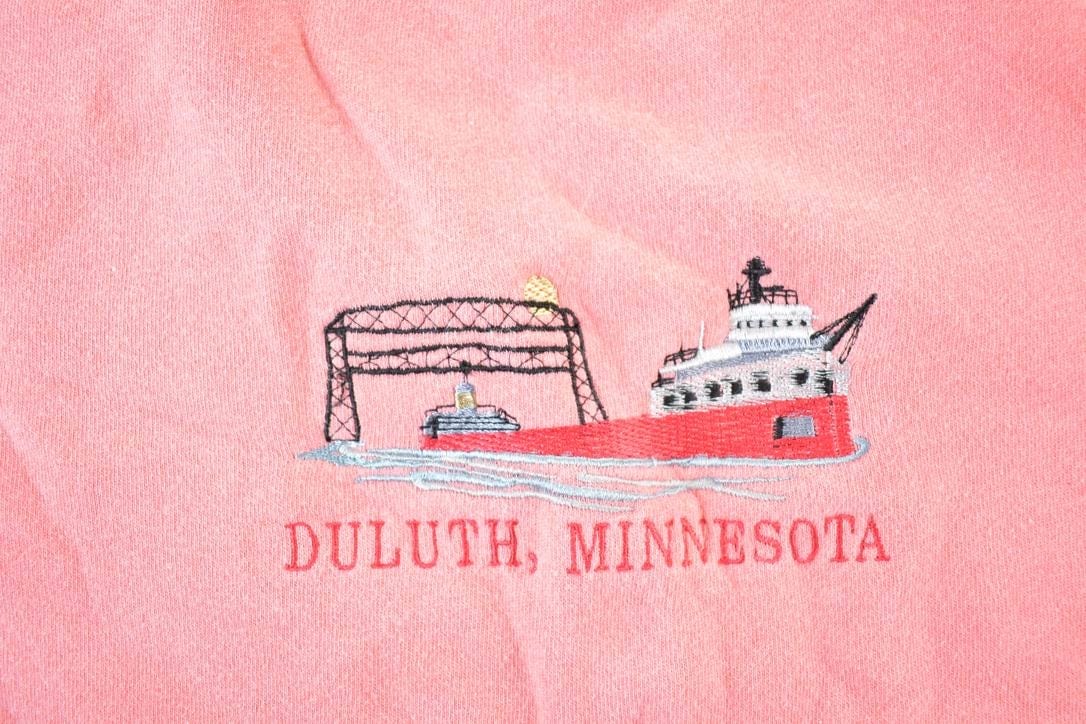 Vintage 1990s Duluth Minnesota Pigment Dyed Crewneck Sweatshirt Mens M from propervintagecanada