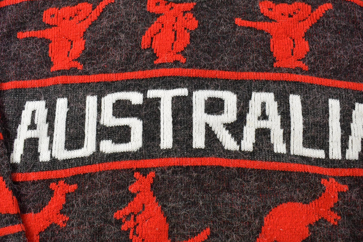 Vintage 1990s Dun Blue Australia Knit Sweater Men's Large from propervintagecanada