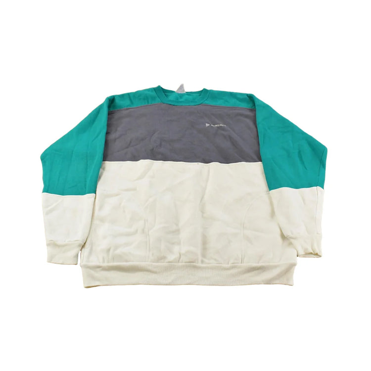 Vintage 1990s Dunlop Color Block Crewneck Sweatshirt Men's Large from propervintagecanada