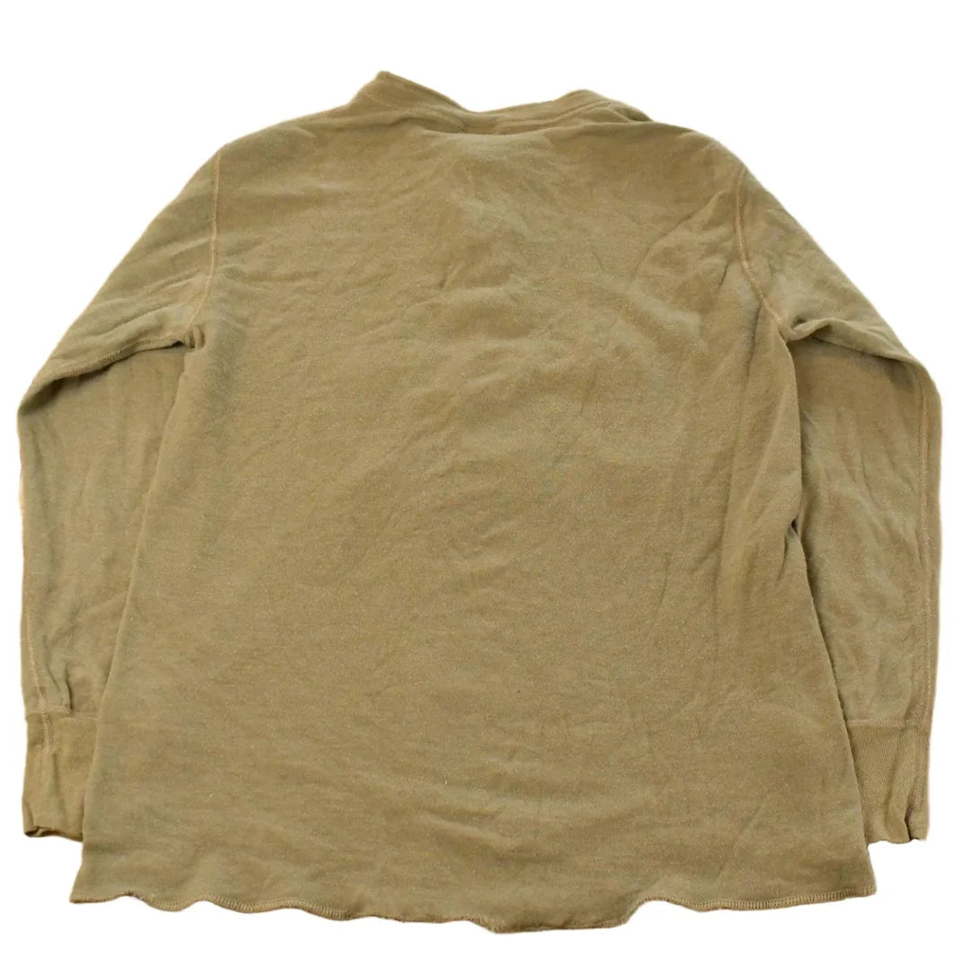 Vintage 1990s Duofold Blank Henley Long Sleeve Shirt Men's L from propervintagecanada