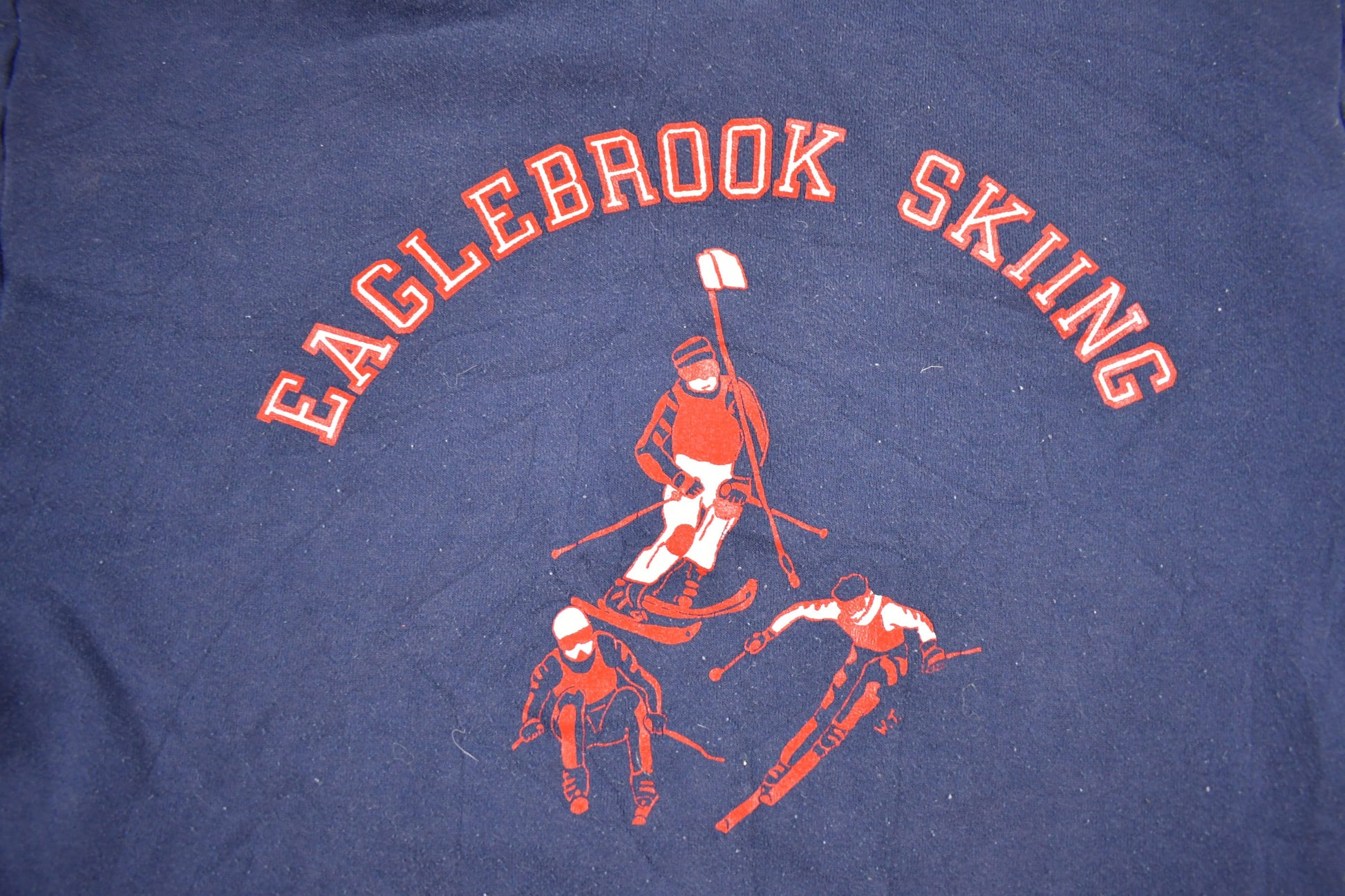 Vintage 1990s Eagle Brook Skiing Graphic Hoodie Men's Large from propervintagecanada