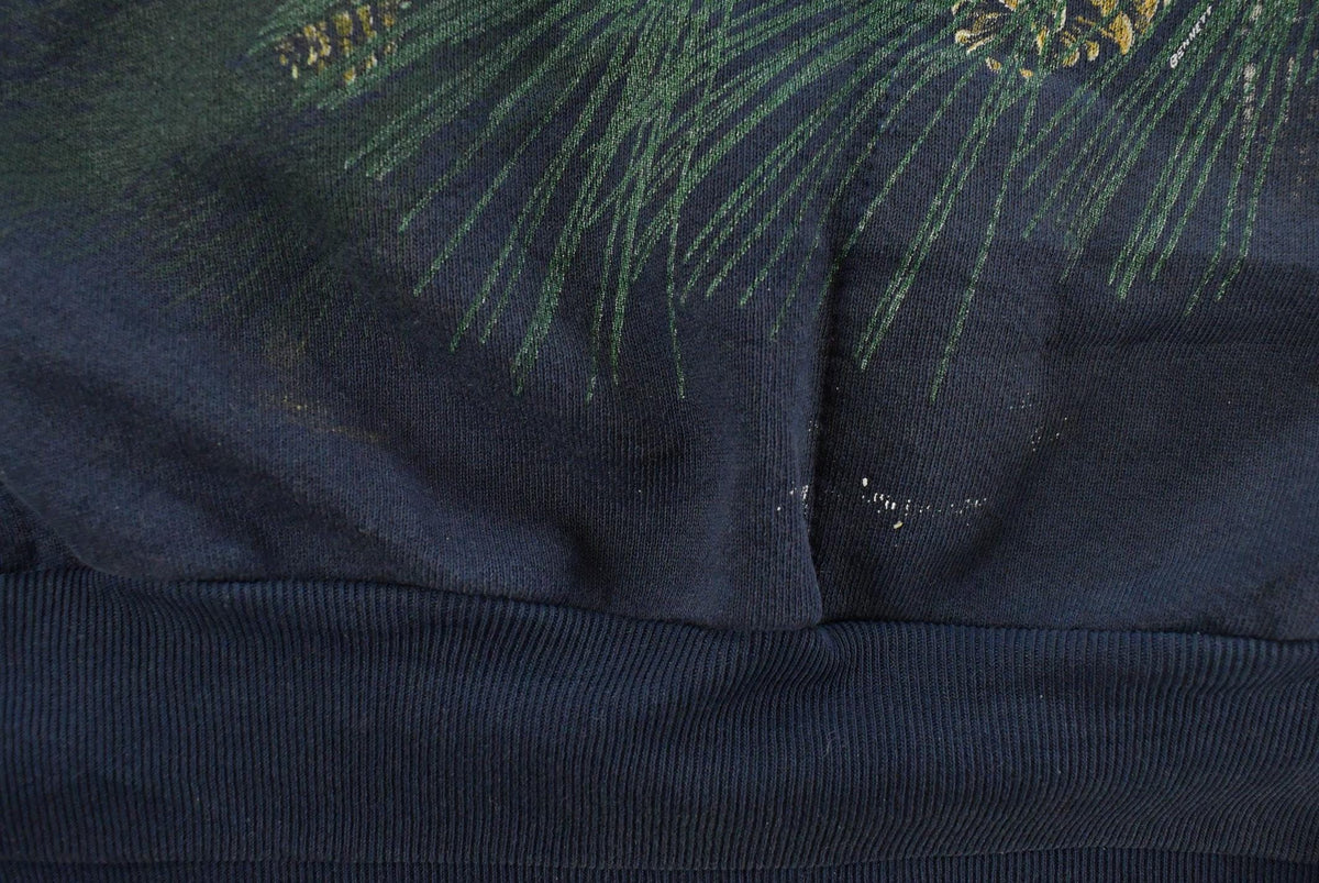 Vintage 1990s Eagle Nature Theme All Over Print Henley Sweatshirt Men's M from propervintagecanada