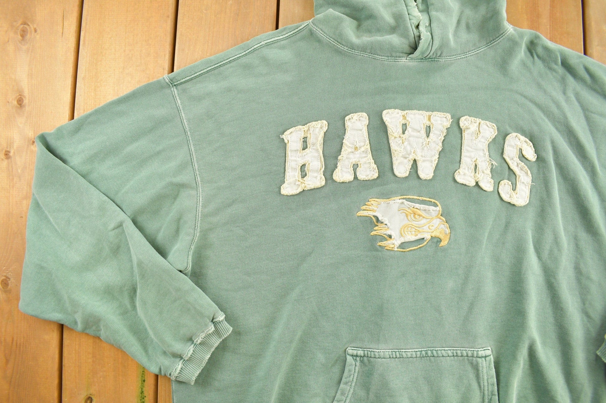 Vintage 1990s Eagles University Collegiate Hoodie / 1990s Hoodie / Vintage Sweater / Vintage Hoodie / University / Heavyweight from propervintagecanada