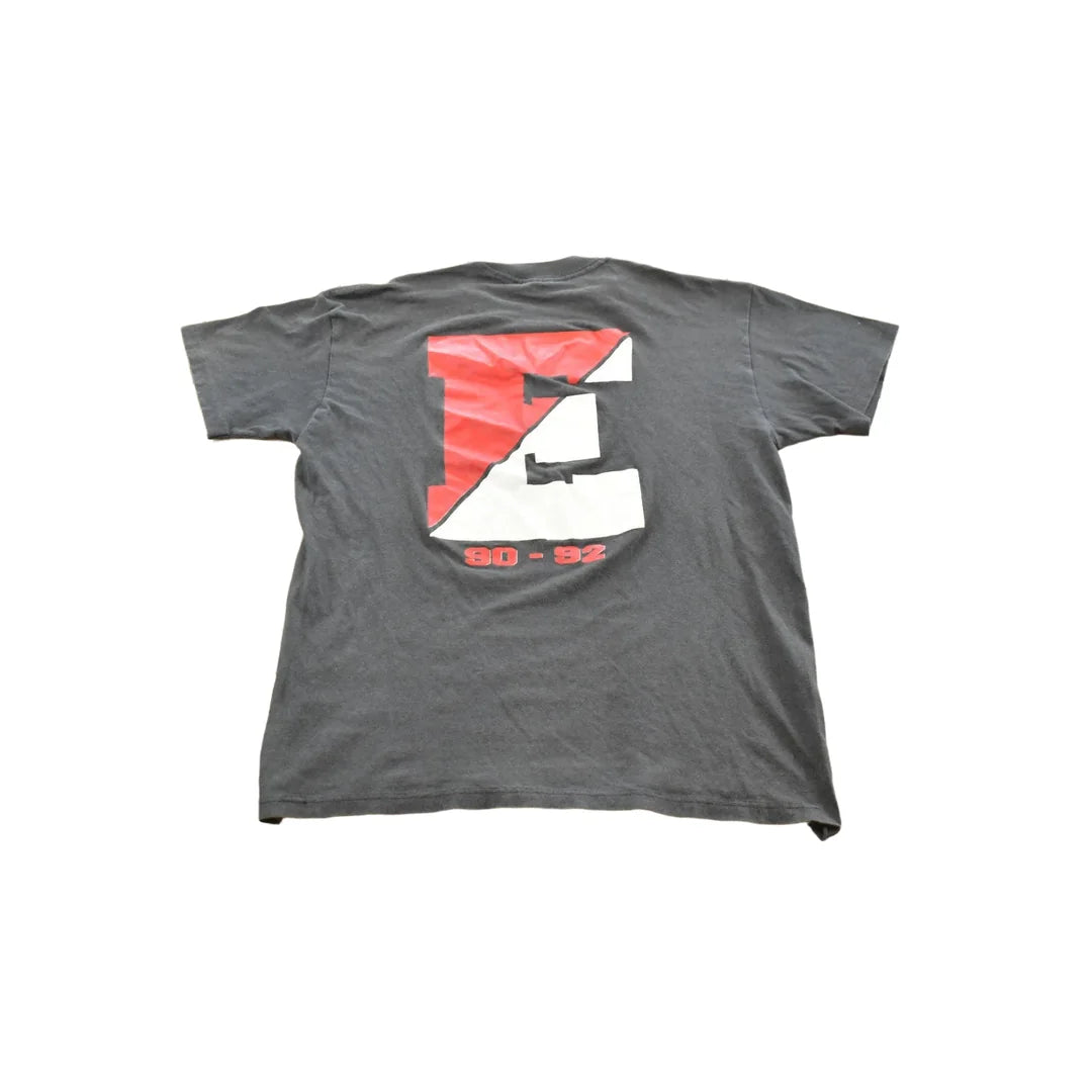 Vintage 1990s EAMS Big E Souvenir Graphic Print T-Shirt Mens M from propervintagecanada
