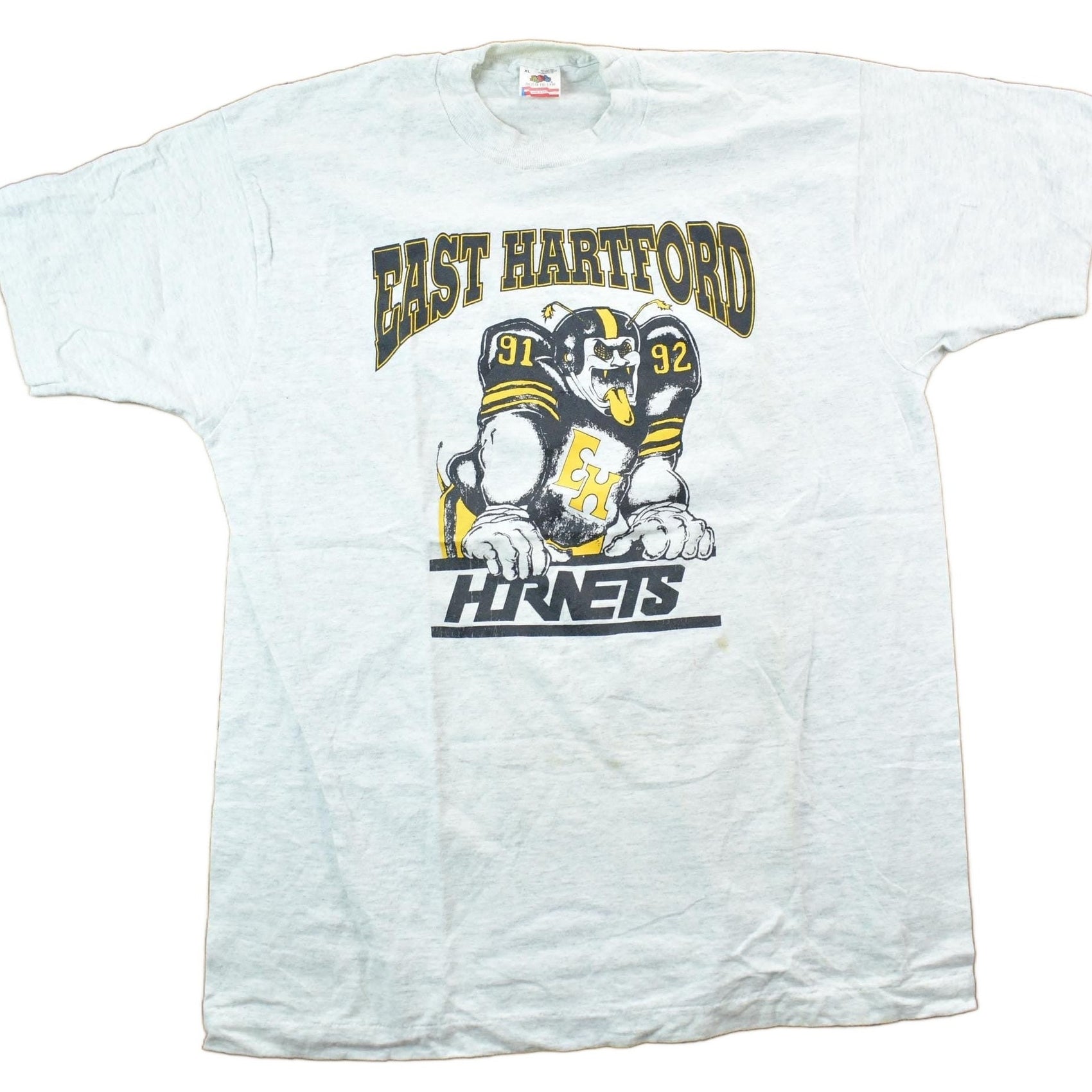 Vintage 1990s East Hartford Hornets University Collegiate T-Shirt Men's XL from propervintagecanada