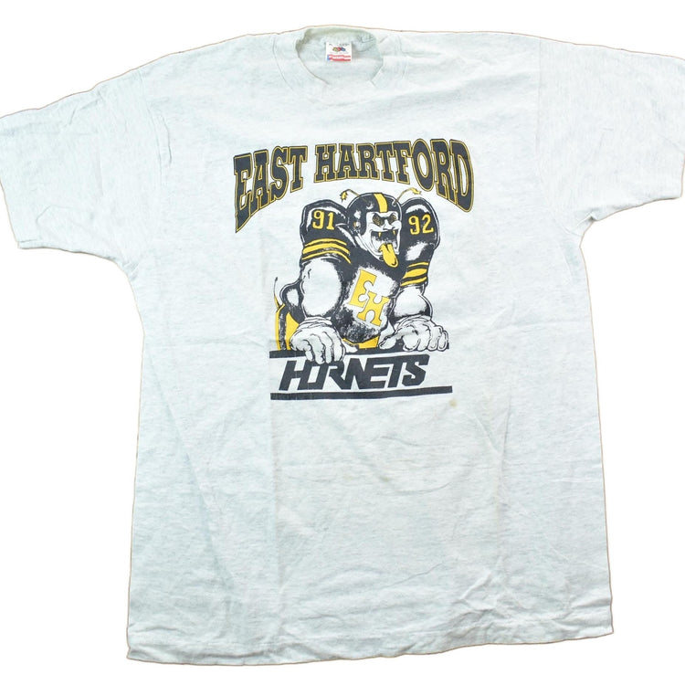 Vintage 1990s East Hartford Hornets University Collegiate T-Shirt Men's XL from propervintagecanada