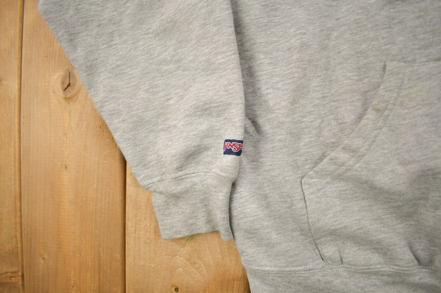 Vintage 1990s Eastern University Collegiate Hoodie / Embroidered / Jansport Sweatshirt / Sportswear / Americana from propervintagecanada