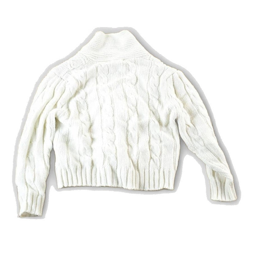 Vintage 1990s Eaton Cable Knit Abstract Pattern Crewneck Sweater Womens Small from propervintagecanada