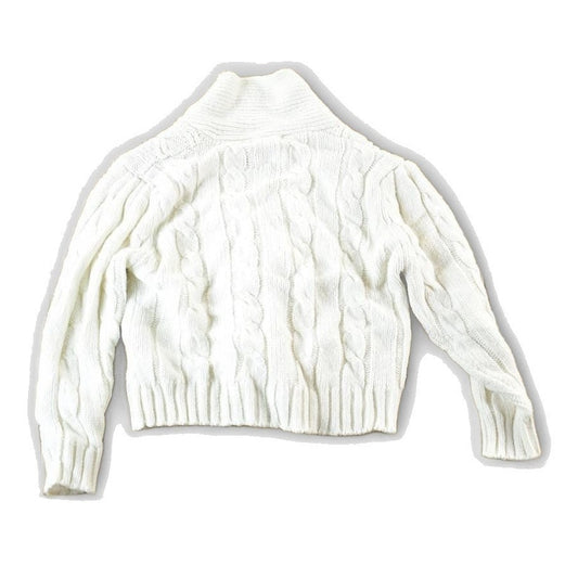 Vintage 1990s Eaton Cable Knit Abstract Pattern Crewneck Sweater Womens Small from propervintagecanada