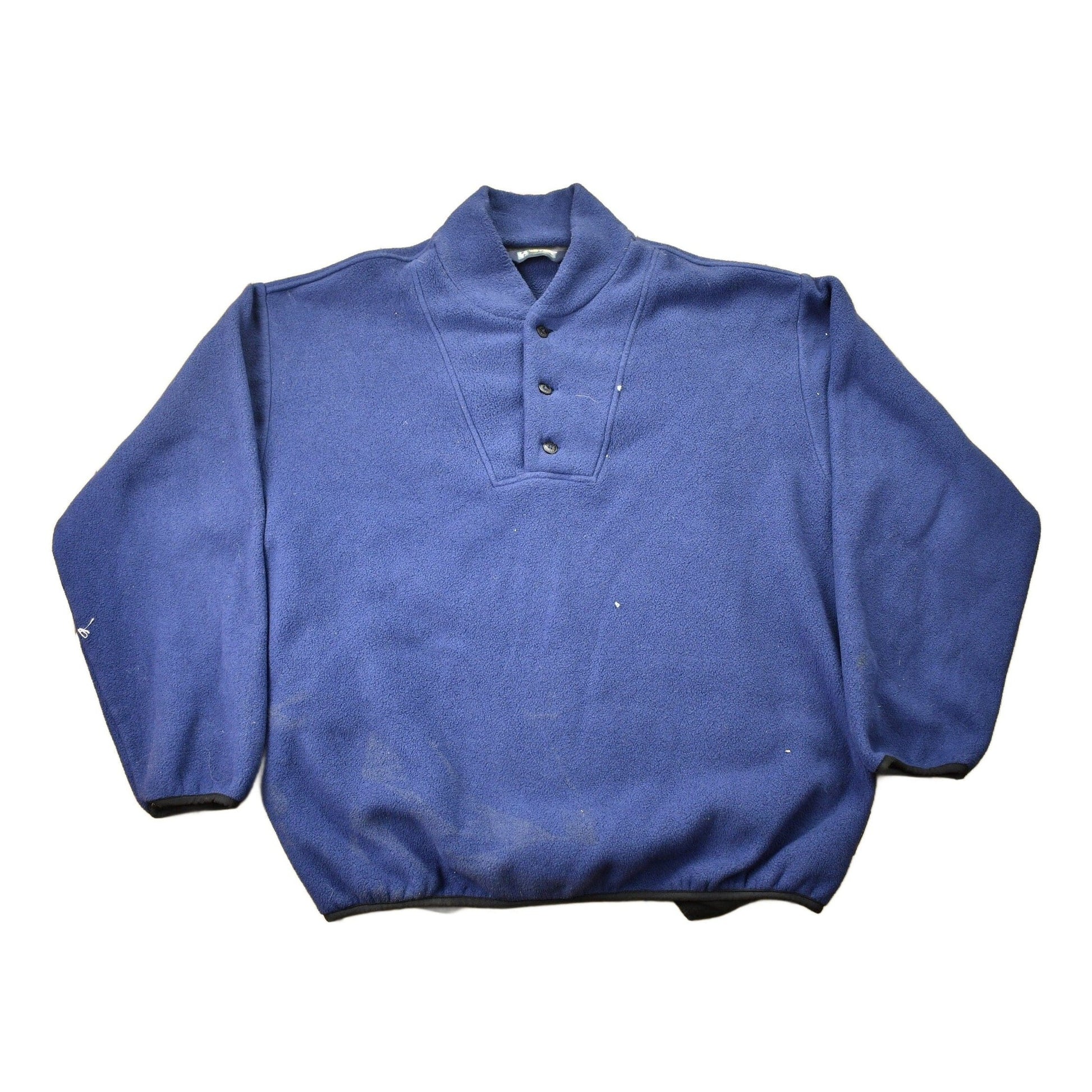 Vintage 1990s EB-TEK Eddie Bauer Quarter ButtonFleece Sweater Men's Large from propervintagecanada