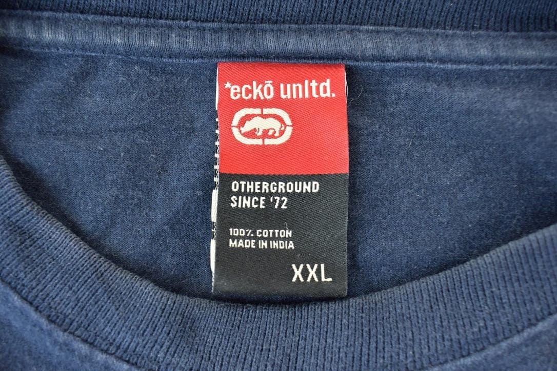 Vintage 1990s Ecko Unltd Crewneck Sweatshirt Made In USA Men's 2XL from propervintagecanada
