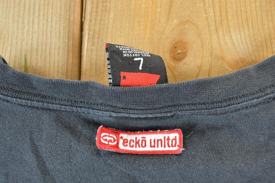 Vintage 1990s Ecko Unltd Crewneck Sweatshirt Made In USA Men's Large from propervintagecanada