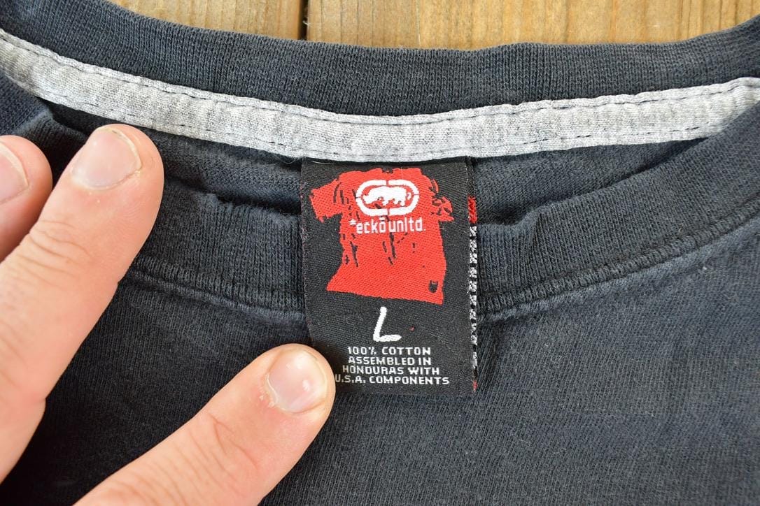 Vintage 1990s Ecko Unltd Crewneck Sweatshirt Made In USA Men's Large from propervintagecanada