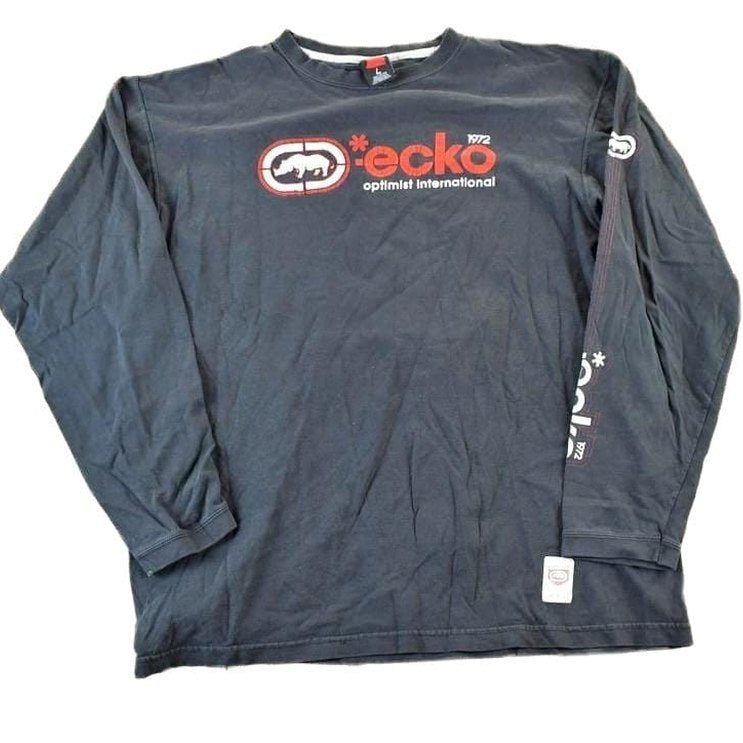 Vintage 1990s Ecko Unltd Crewneck Sweatshirt Made In USA Men's Large from propervintagecanada