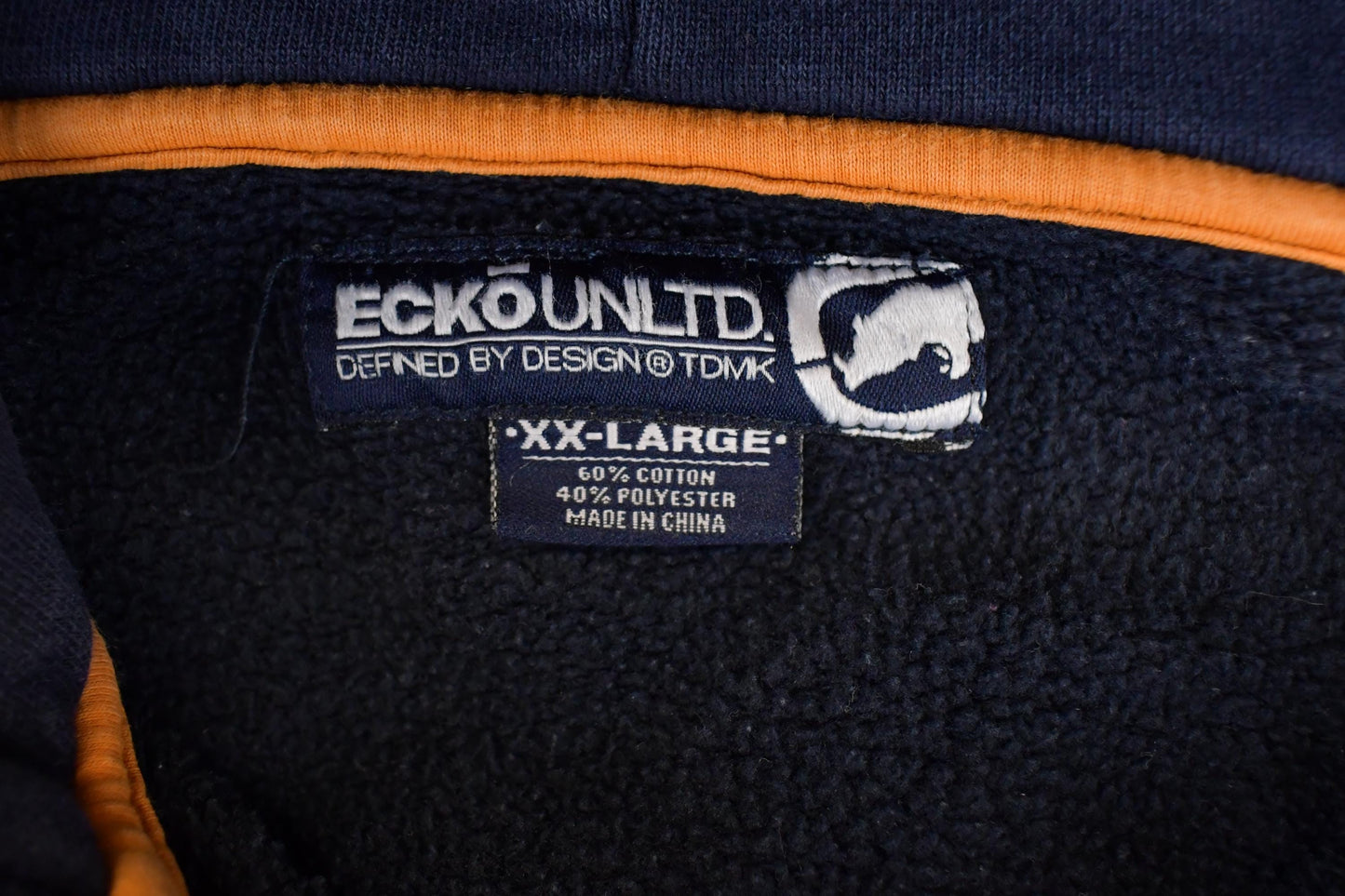 Vintage 1990s Ecko Unltd Full Zip Embroidered Hip Hip Hoodie Sweatshirt Mens XXL from propervintagecanada