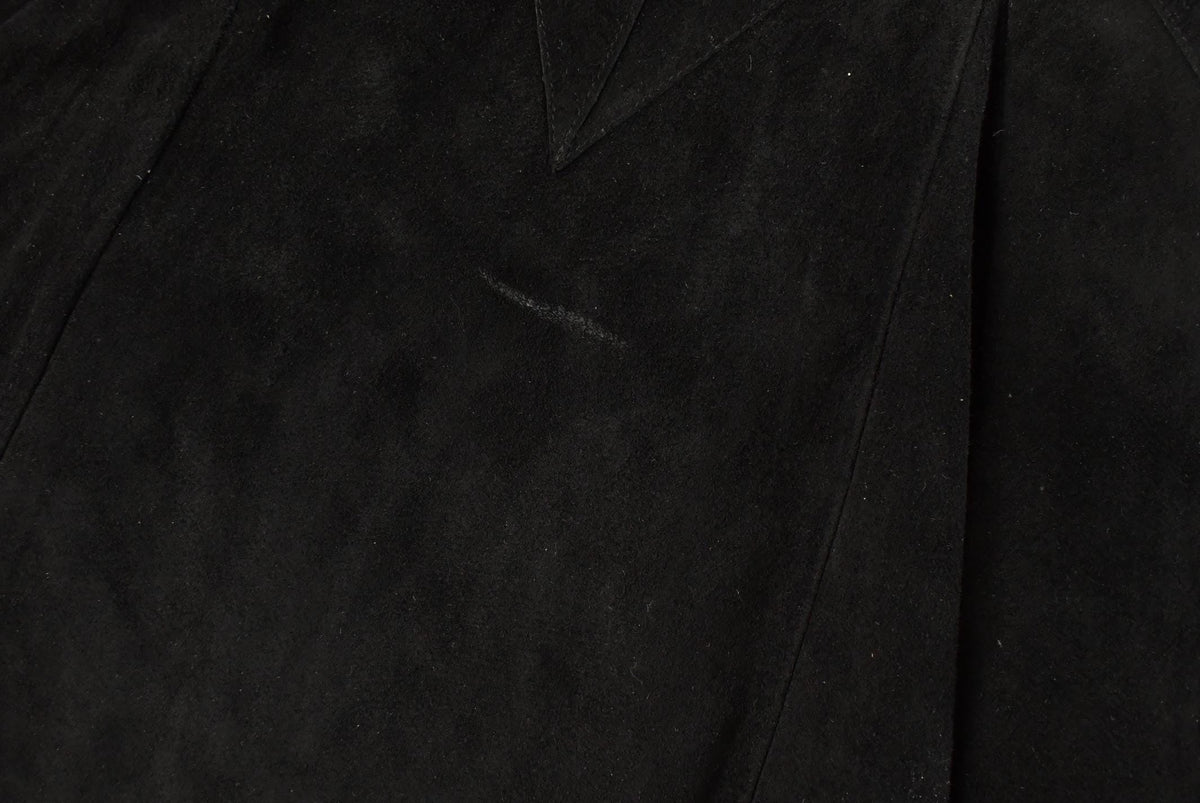 Vintage 1990s Eco by Pezzoli Suede Leather Flared Skirt Women's 27 from propervintagecanada