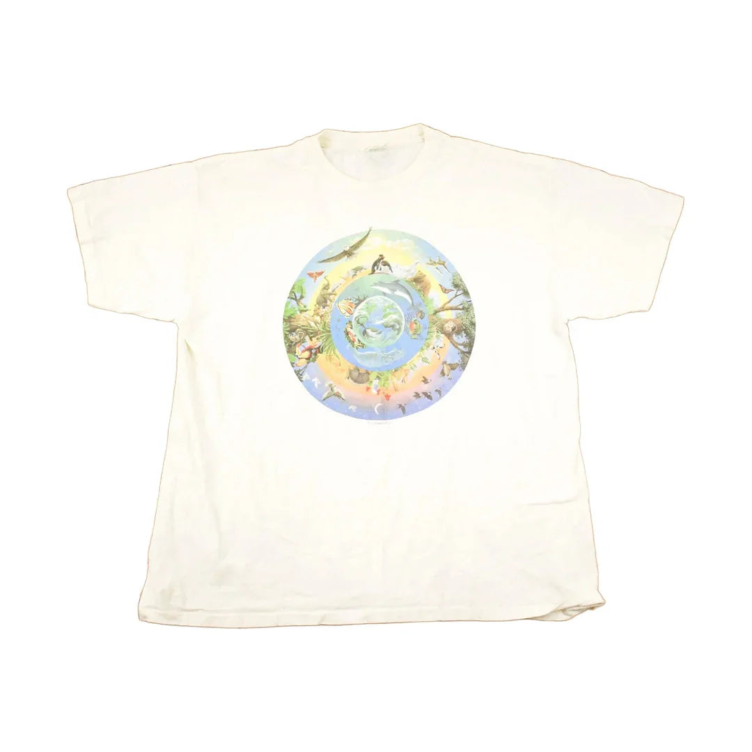 Vintage 1990s Ecosport All The Animals Souvenir Travel T-Shirt Men's XL from propervintagecanada