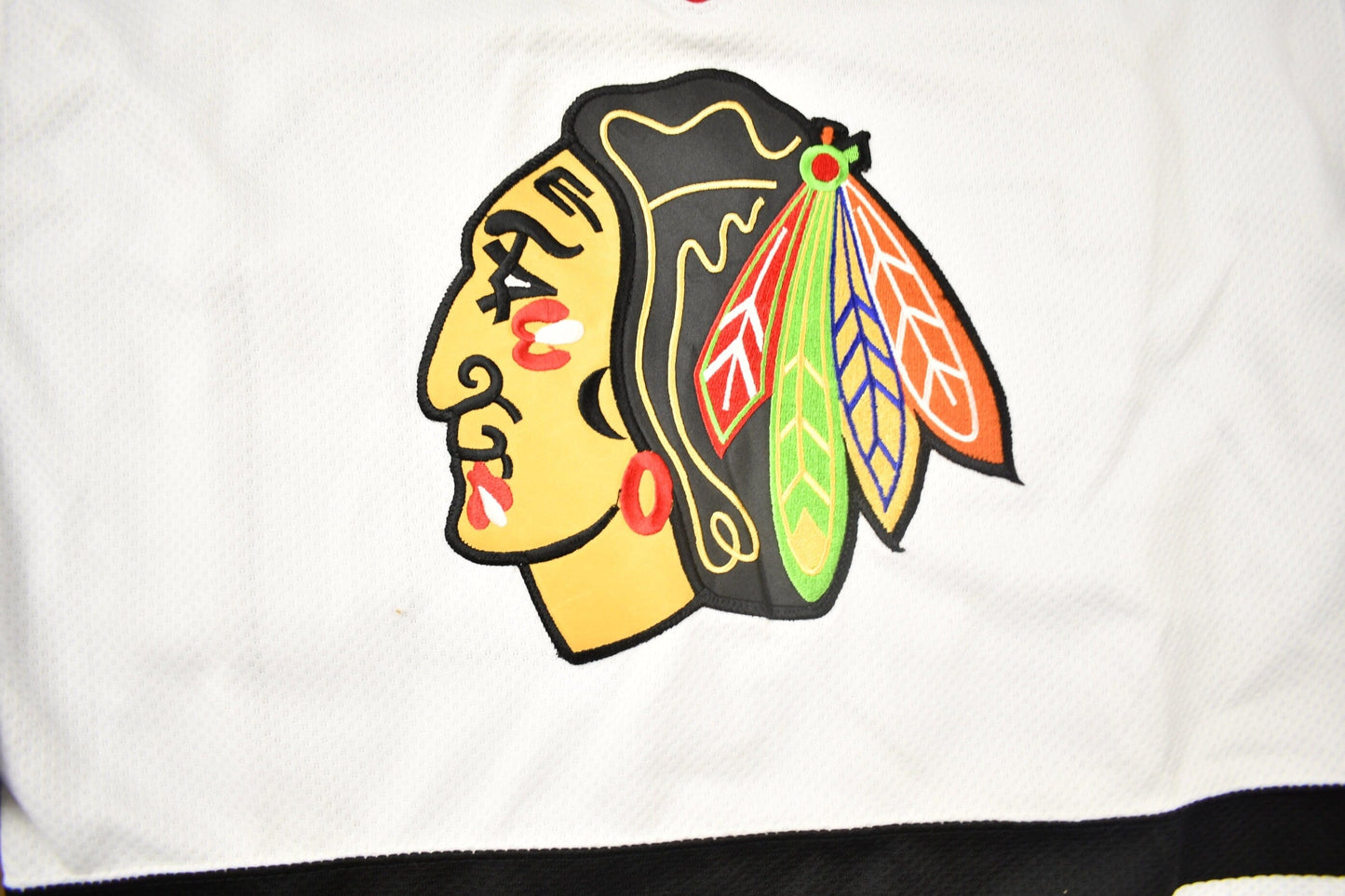 Vintage 1990s Ed Belfour Chicago Blackhawks Deadstock Starter NHL Hockey Jersey Men's M from propervintagecanada