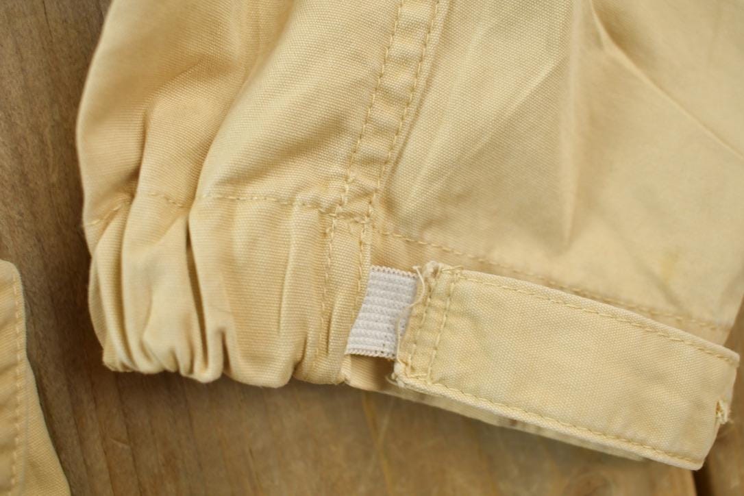 Vintage 1990s Eddie Bauer Beige Hooded Parka Jacket Women's Large from propervintagecanada