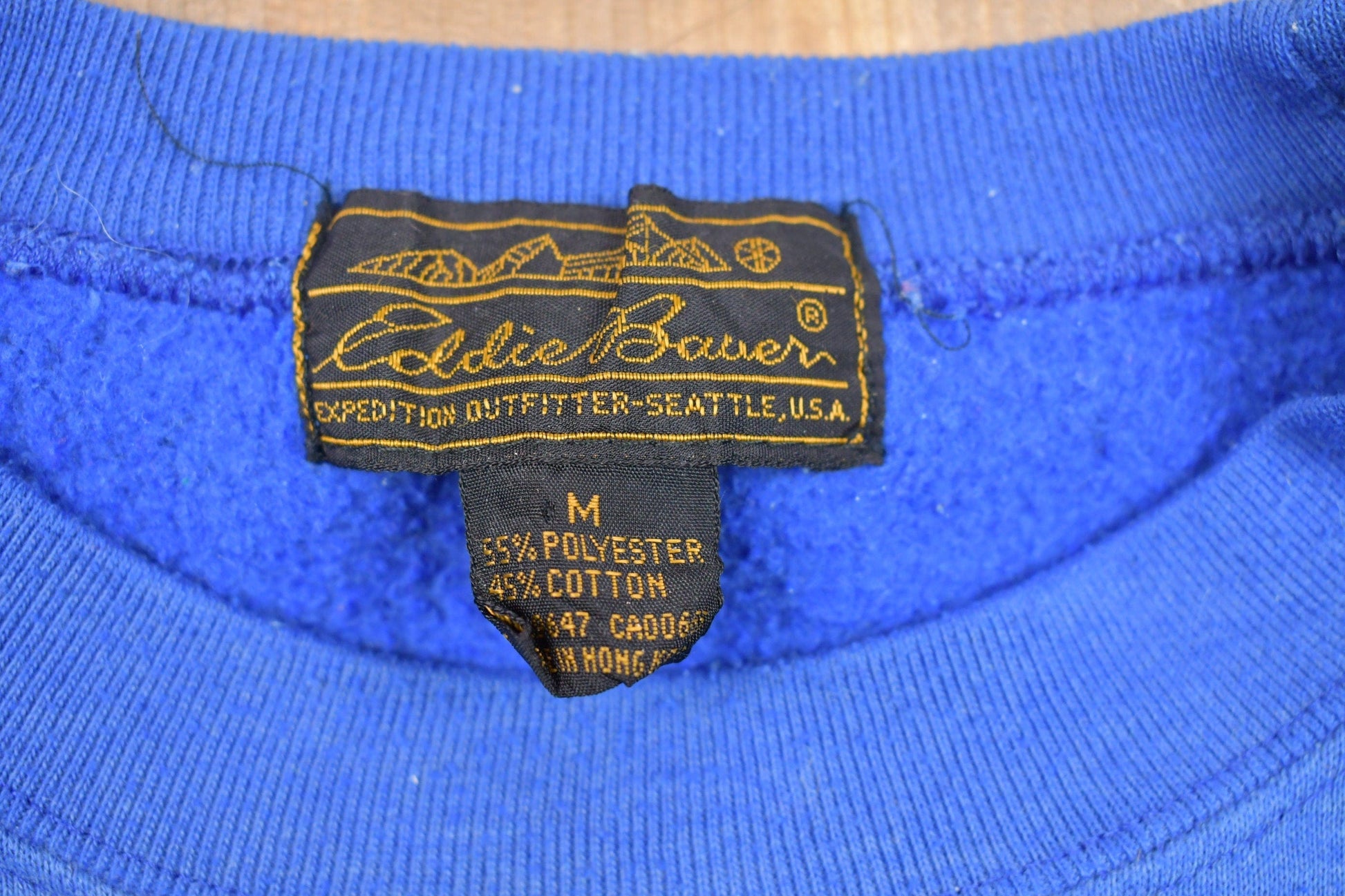 Vintage 1990s Eddie Bauer Blank Crewneck Sweatshirt Men's Large from propervintagecanada