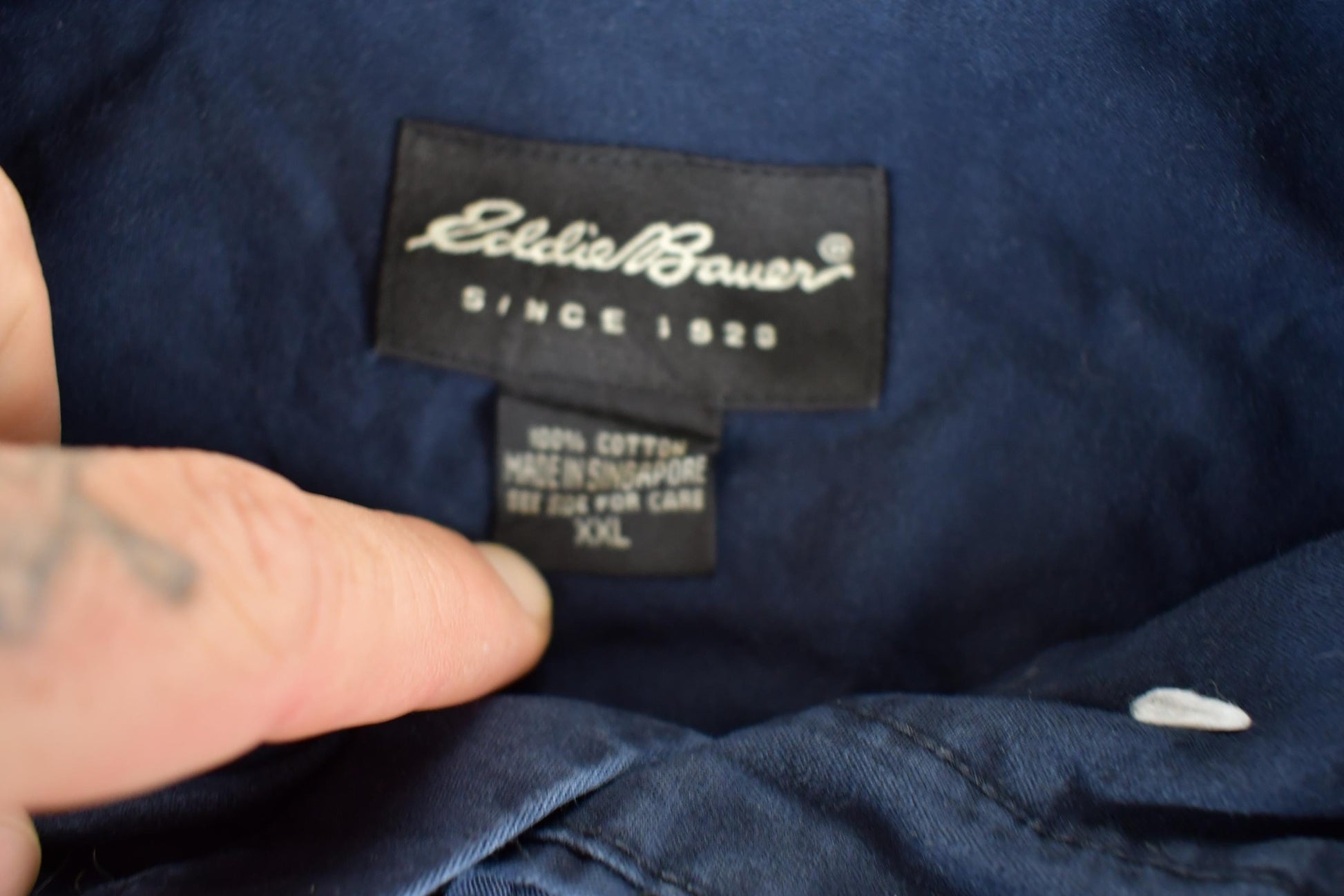 Vintage 1990s Eddie Bauer Button Up Shirt Mens XL from propervintagecanada