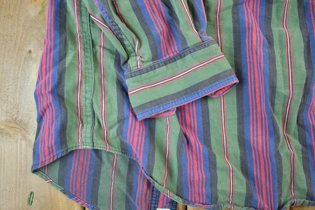 Vintage 1990s Eddie Bauer Button Up Western Style Shirt Men's Medium from propervintagecanada