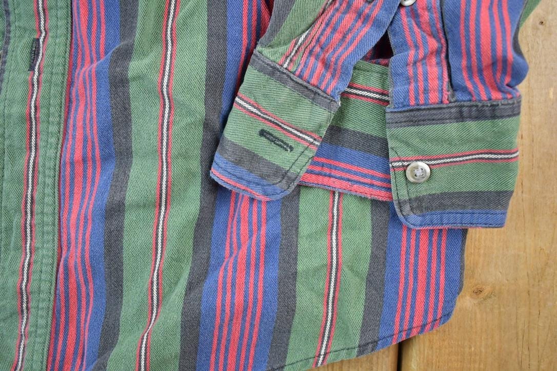 Vintage 1990s Eddie Bauer Button Up Western Style Shirt Men's Medium from propervintagecanada