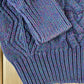 Vintage 1990s Eddie Bauer Cable Knit Abstract Pattern Crewneck Sweater Made In Hong Kong Men's Small from propervintagecanada