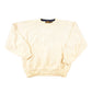 Vintage 1990s Eddie Bauer Cream Chunky Knit Crewneck Sweater Mens L from propervintagecanada