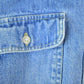 Vintage 1990s Eddie Bauer Denim Button Up Western Style Shirt Men's Medium from propervintagecanada