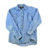 Vintage 1990s Eddie Bauer Denim Button Up Western Style Shirt Men&