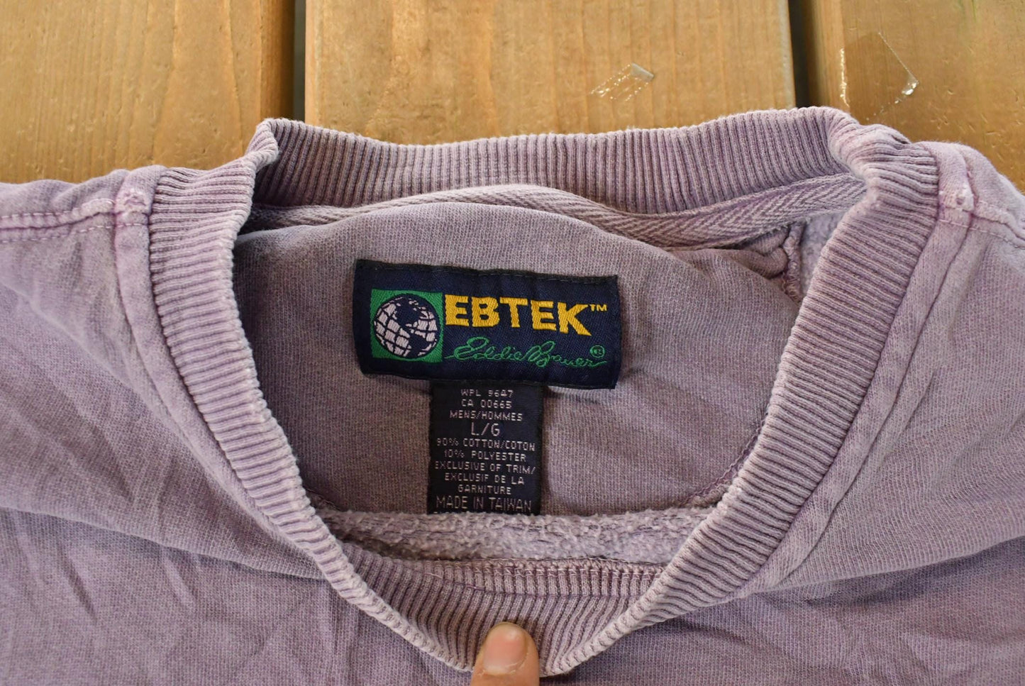 Vintage 1990s Eddie Bauer EBTEK Crewneck Sweatshirt Men's Large from propervintagecanada