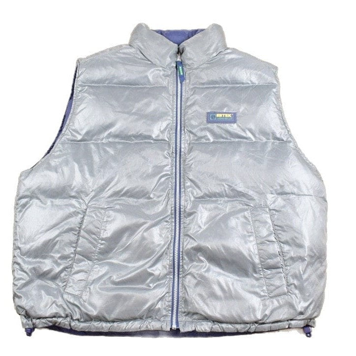 Vintage 1990s Eddie Bauer EBTEK Goose Down Reversible Puffer Vest Men's Large from propervintagecanada