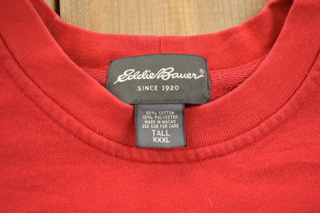 Vintage 1990s Eddie Bauer Embroidered Crewneck Sweatshirt Men's 3XL from propervintagecanada