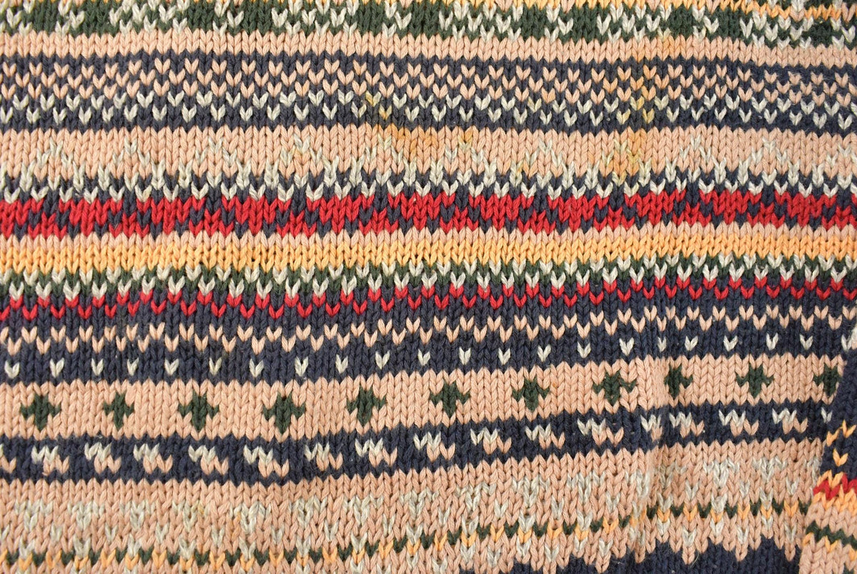 Vintage 1990s Eddie Bauer Fair Isle Knit Sweater Men's L from propervintagecanada